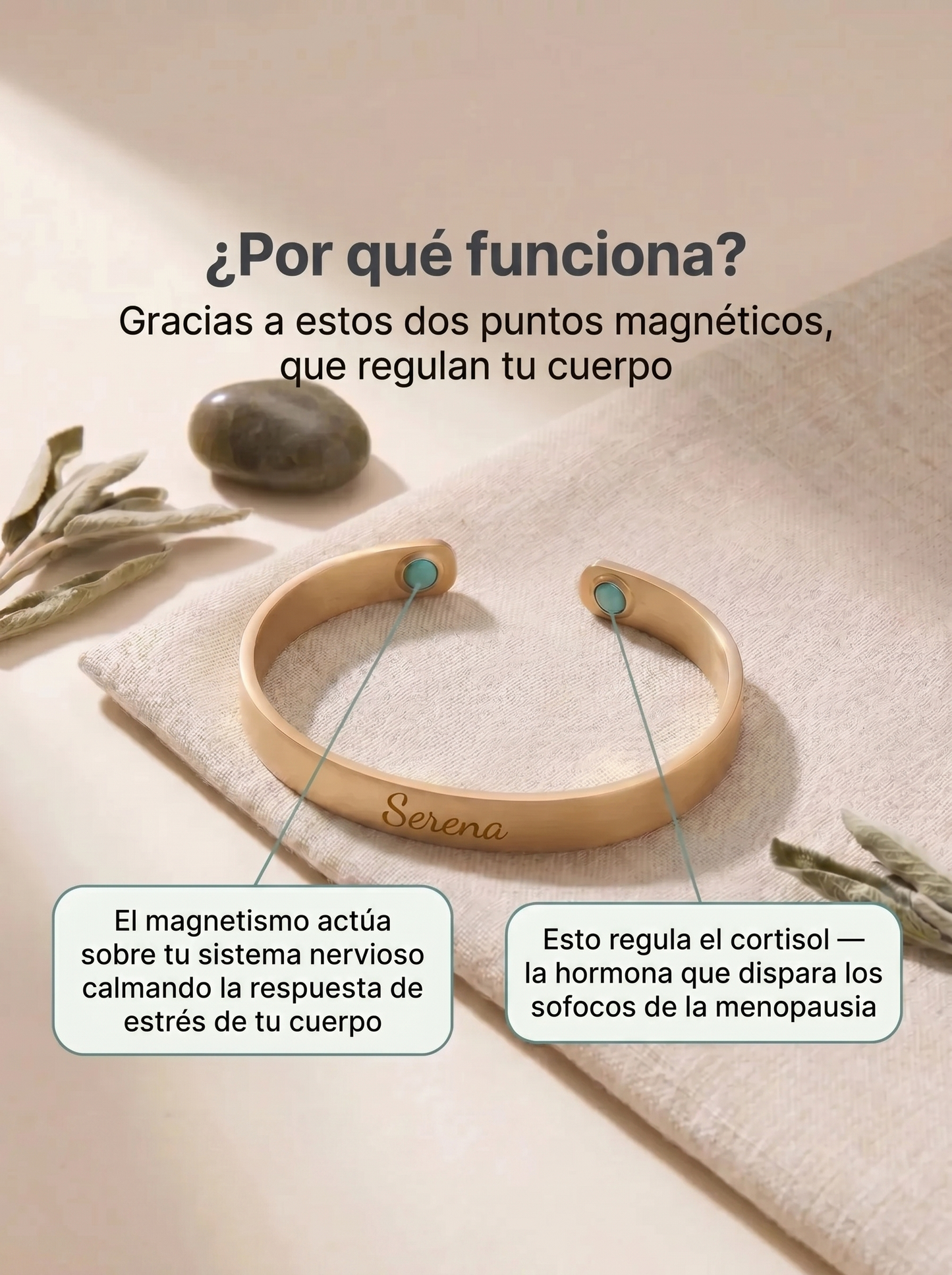 Serena - Pulsera Magnética para Aliviar los Síntomas de Menopausia