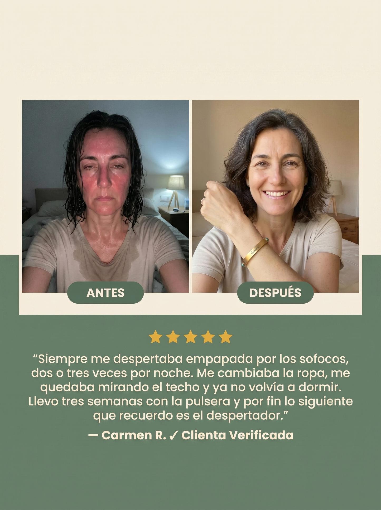 Serena - Pulsera Magnética para Aliviar los Síntomas de Menopausia
